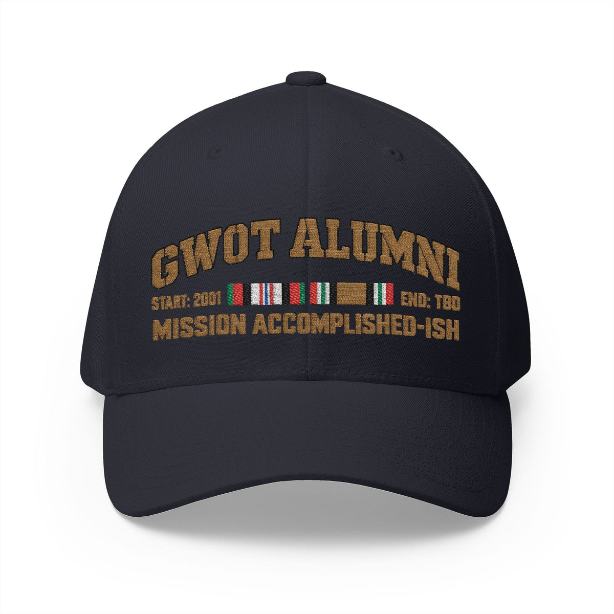 K-Factor Supply Co GWOT Alumni Mk 1 Mod 3 (ACM/ICM) Flex-Fit Cap S/M / Dark Navy