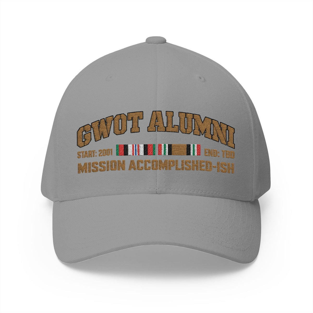 K-Factor Supply Co GWOT Alumni Mk 1 Mod 3 (ACM/ICM) Flex-Fit Cap S/M / Grey