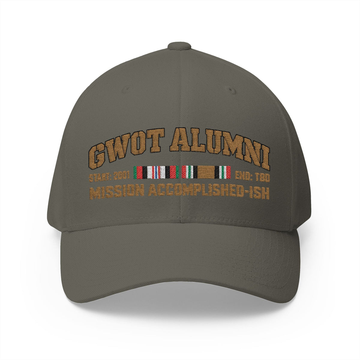 K-Factor Supply Co GWOT Alumni Mk 1 Mod 3 (ACM/ICM) Flex-Fit Cap S/M / Olive