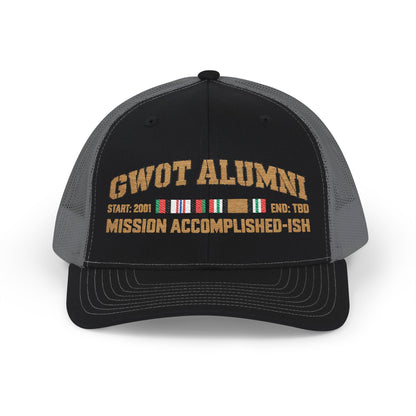 K-Factor Supply Co GWOT Alumni Mk 1 Mod 3 (ACM/ICM) Snapback Cap One size / Black / Charcoal