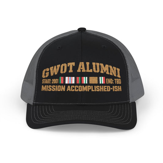 K-Factor Supply Co GWOT Alumni Mk 1 Mod 3 (ACM/ICM) Snapback Cap One size / Black / Charcoal