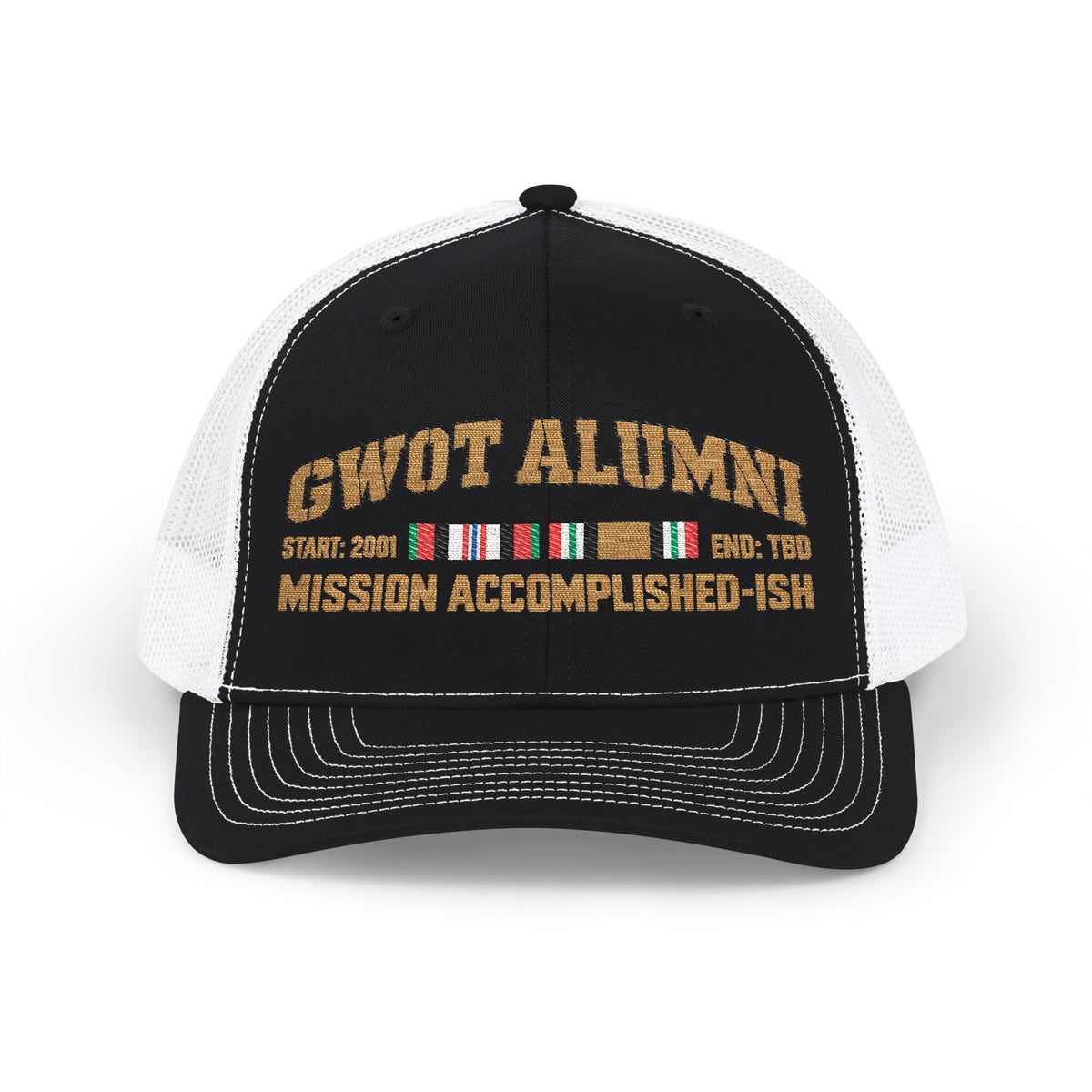 K-Factor Supply Co GWOT Alumni Mk 1 Mod 3 (ACM/ICM) Snapback Cap One size / Black / White