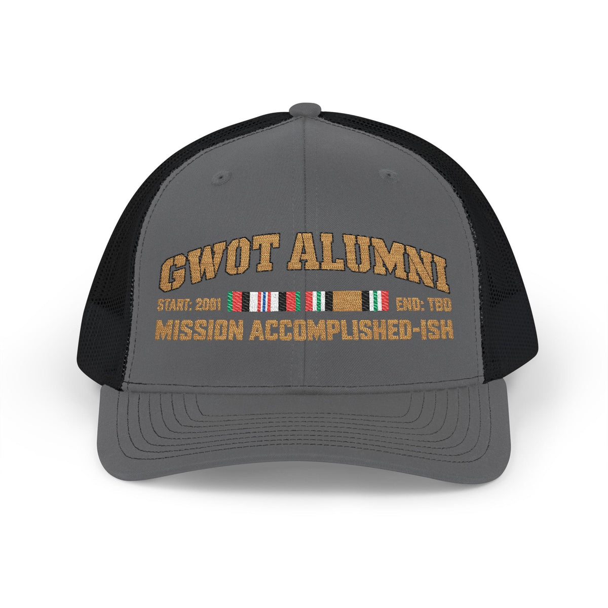 K-Factor Supply Co GWOT Alumni Mk 1 Mod 3 (ACM/ICM) Snapback Cap One size / Charcoal / Black