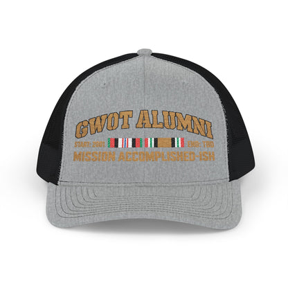 K-Factor Supply Co GWOT Alumni Mk 1 Mod 3 (ACM/ICM) Snapback Cap One size / Heather Grey / Black