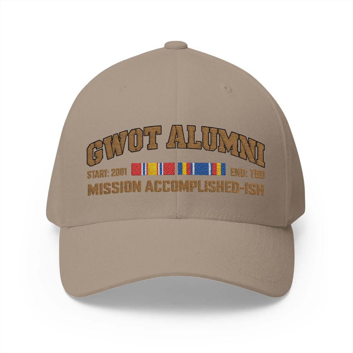 K-Factor Supply Co GWOT Alumni Mk 1 (NDS/GWOT-S) Flex-Fit Cap L/XL / Khaki
