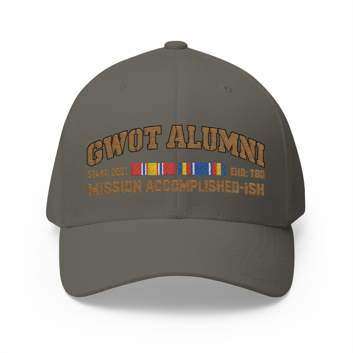 K-Factor Supply Co GWOT Alumni Mk 1 (NDS/GWOT-S) Flex-Fit Cap S/M / Olive