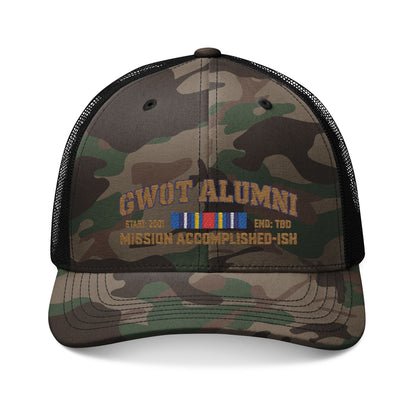 K-Factor Supply Co GWOT Alumni Mk 2 (GWOT-E) Trucker Hat One size / Camo Black