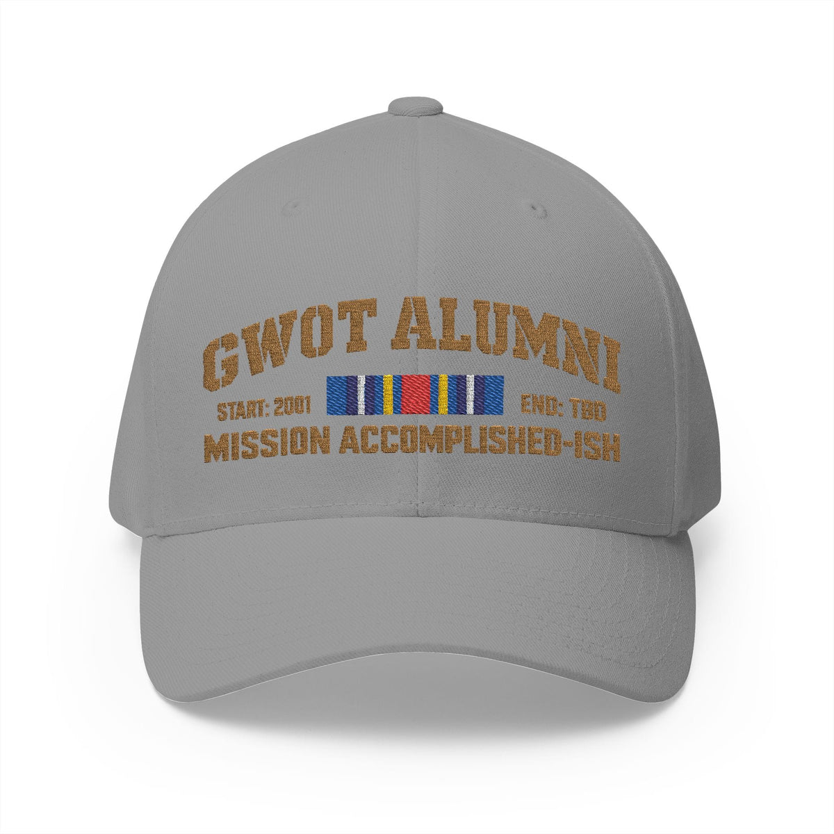K-Factor Supply Co GWOT Alumni Mk 2 Mod 1 (GWOT-E) Flex-Fit Cap S/M / Grey