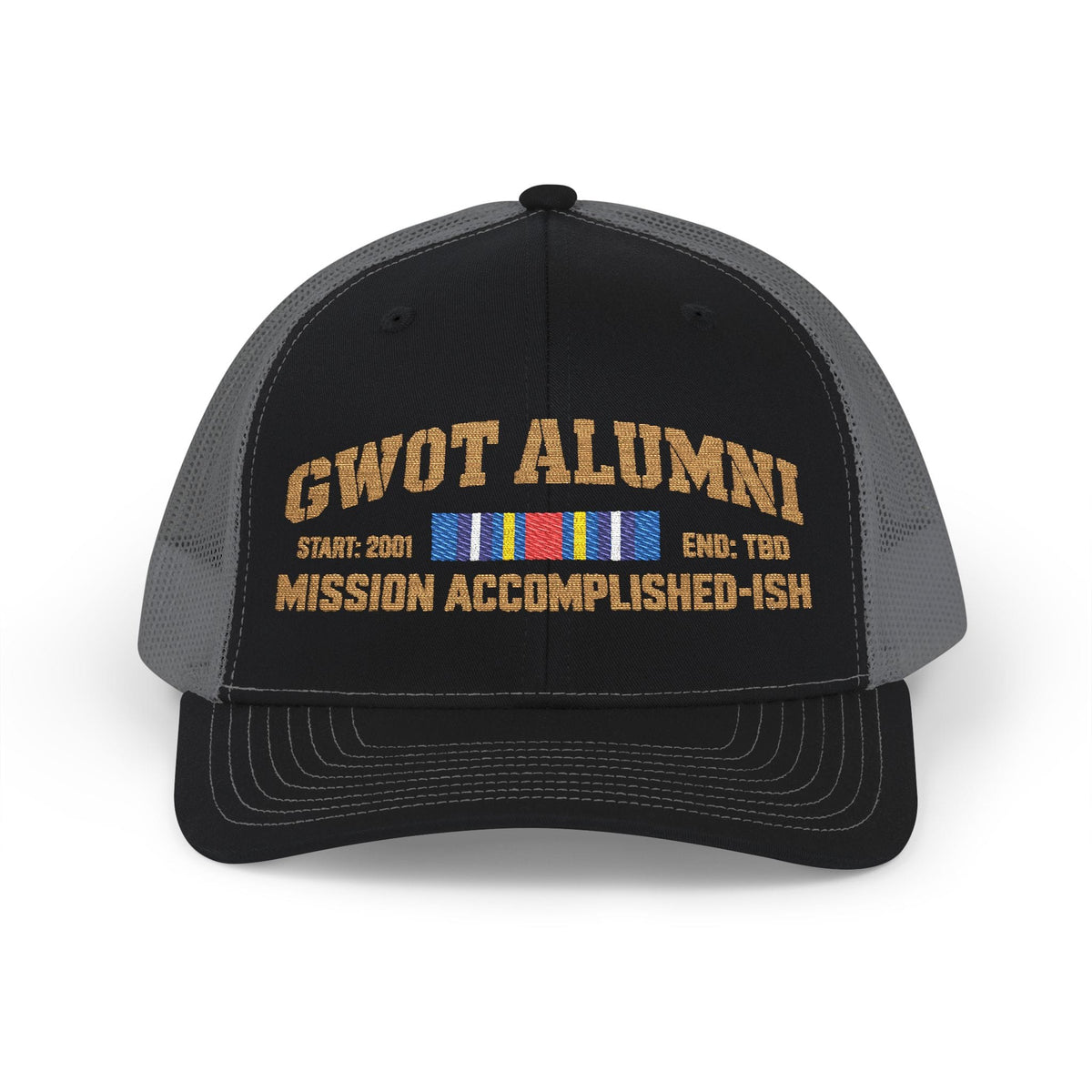 K-Factor Supply Co GWOT Alumni Mk 2 Mod 1 (GWOT-E) Snapback Cap One size / Black / Charcoal