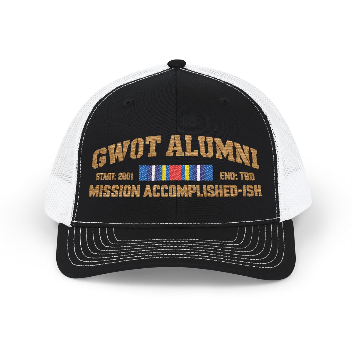 K-Factor Supply Co GWOT Alumni Mk 2 Mod 1 (GWOT-E) Snapback Cap One size / Black / White