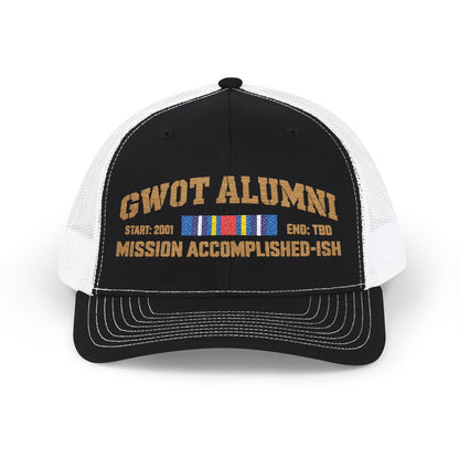 K-Factor Supply Co GWOT Alumni Mk 2 Mod 1 (GWOT-E) Snapback Cap One size / Black / White