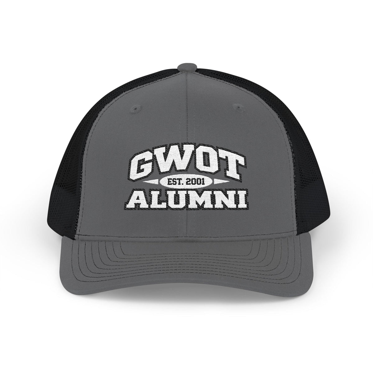K-Factor Supply Co GWOT Alumni Mk 4 Mod 0 Snapback Trucker Cap One size / Charcoal / Black