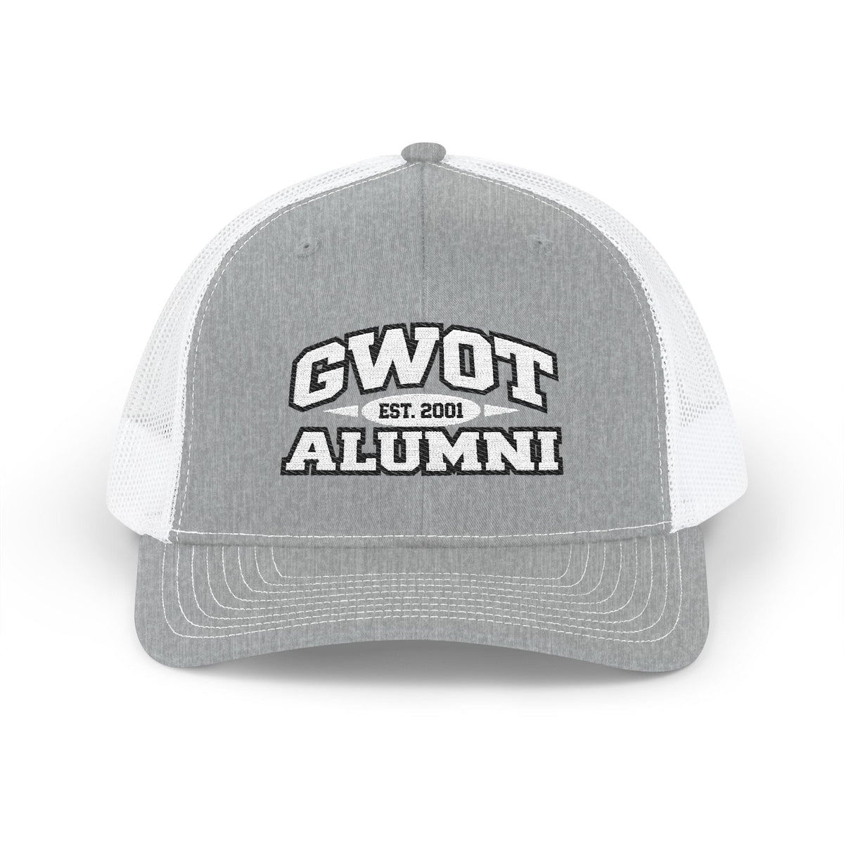 K-Factor Supply Co GWOT Alumni Mk 4 Mod 0 Snapback Trucker Cap One size / Heather Grey / White