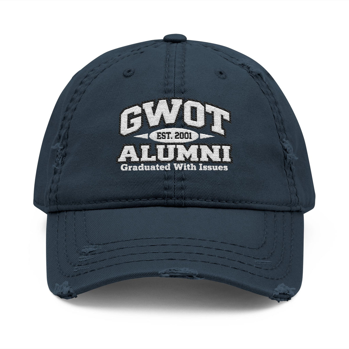 K-Factor Supply Co GWOT Alumni Mk 4 Mod 1 Distressed Ball Cap Dark Navy / One size