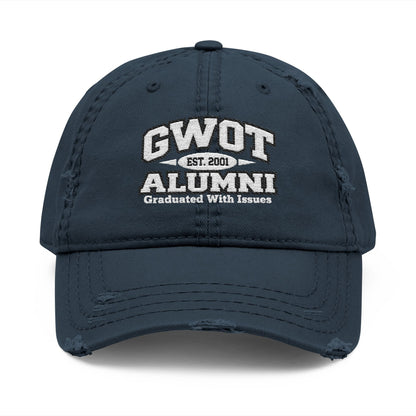 K-Factor Supply Co GWOT Alumni Mk 4 Mod 1 Distressed Ball Cap Dark Navy / One size