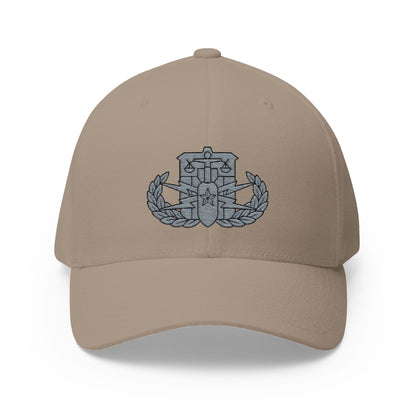 K-Factor Supply Co HDS-PSBT Senior Badge Flex-Fit Cap L/XL / Khaki