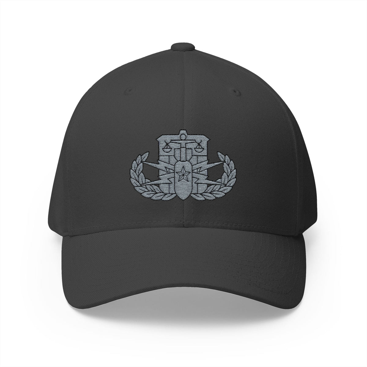 K-Factor Supply Co HDS-PSBT Senior Badge Flex-Fit Cap S/M / Dark Grey