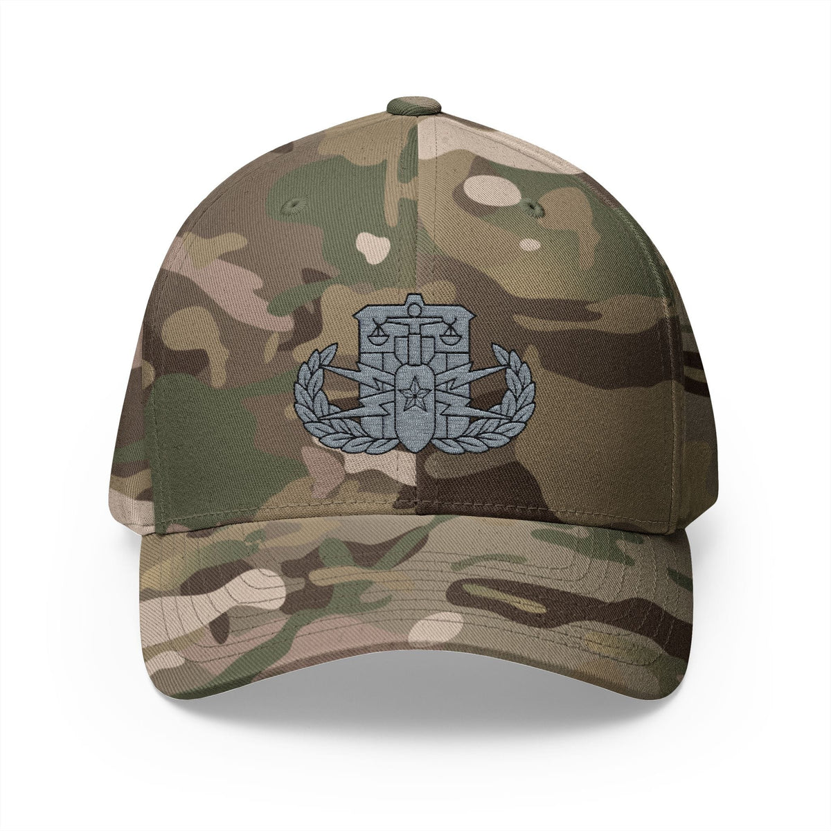 K-Factor Supply Co HDS-PSBT Senior Badge Flex-Fit Cap S/M / Multicam Green