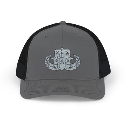 K-Factor Supply Co HDS-PSBT Senior Badge Snapback Cap One size / Charcoal / Black
