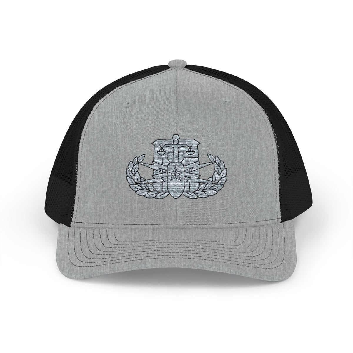 K-Factor Supply Co HDS-PSBT Senior Badge Snapback Cap One size / Heather Grey / Black