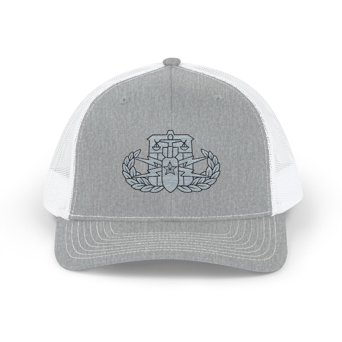 K-Factor Supply Co HDS-PSBT Senior Badge Snapback Cap One size / Heather Grey / White