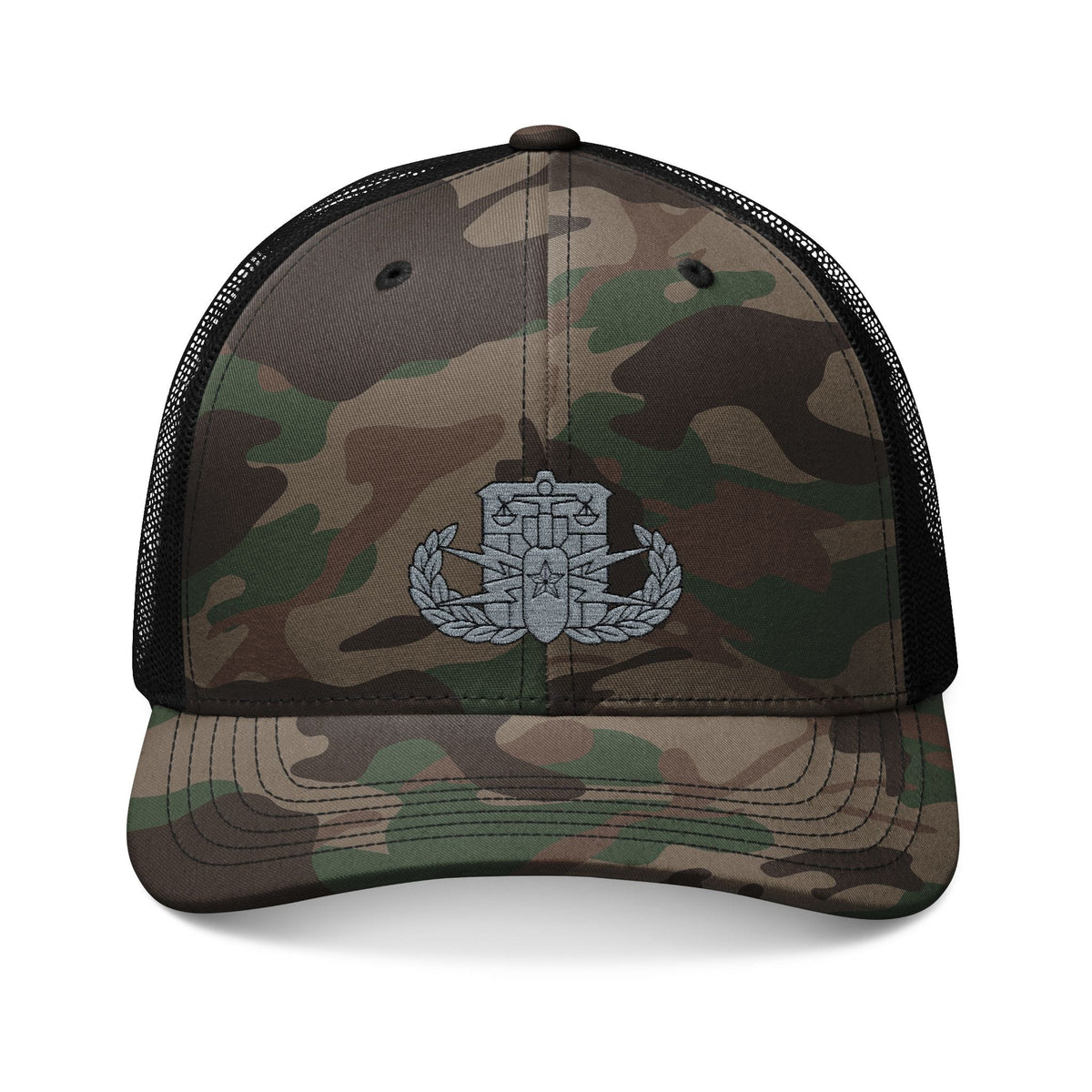 K-Factor Supply Co HDS-PSBT Senior Badge Trucker Hat One size / Camo Black