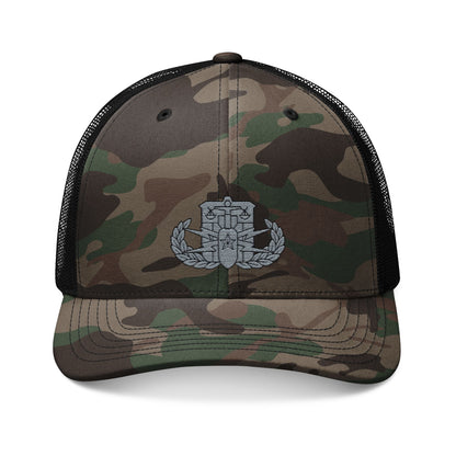 K-Factor Supply Co HDS-PSBT Senior Badge Trucker Hat One size / Camo Black