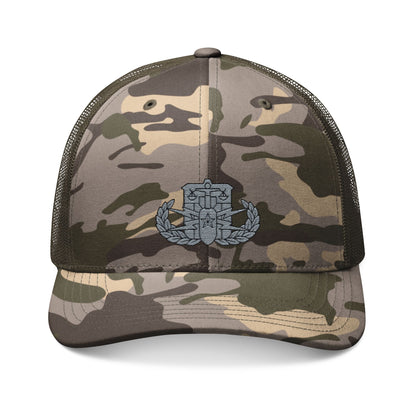 K-Factor Supply Co HDS-PSBT Senior Badge Trucker Hat One size / Camo Olive