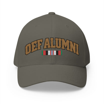 K-Factor Supply Co OEF Alumni MK 1 Mod 0 Flex-Fit Cap S/M / Olive