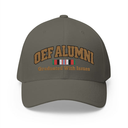 K-Factor Supply Co OEF Alumni Mk 1 Mod 1 Flex-Fit Cap S/M / Olive
