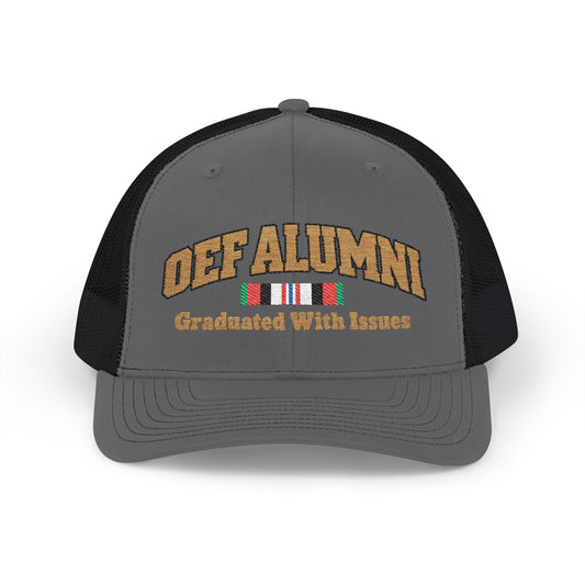 K-Factor Supply Co OEF Alumni Mk 1 Mod 1 Snapback Cap One size / Charcoal / Black