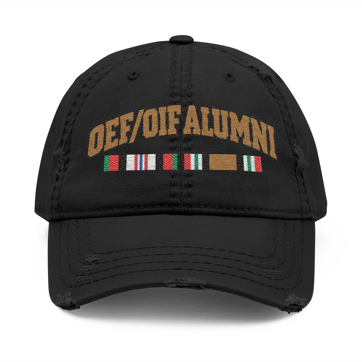 K-Factor Supply Co OEF/OIF Alumni Mk 1 Mod 0 Distressed Ball Cap Black / One size
