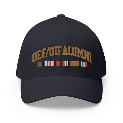 K-Factor Supply Co OEF/OIF Alumni Mk 1 Mod 0 Flex-Fit Cap S/M / Dark Navy