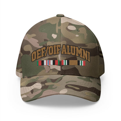 K-Factor Supply Co OEF/OIF Alumni Mk 1 Mod 0 Flex-Fit Cap S/M / Multicam Green