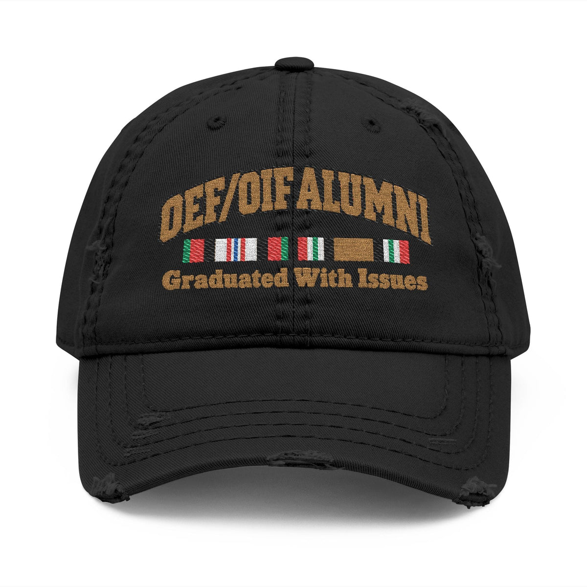 K-Factor Supply Co OEF/OIF Alumni Mk 1 Mod 1 Distressed Ball Cap Black / One size