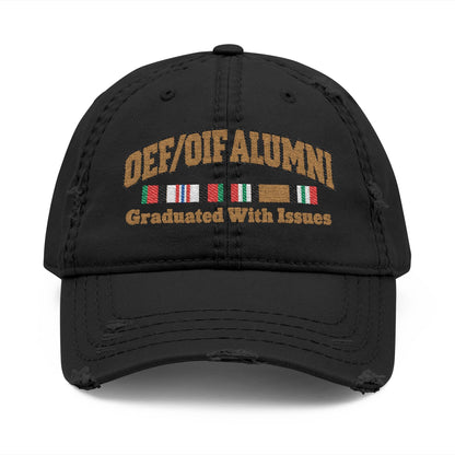 K-Factor Supply Co OEF/OIF Alumni Mk 1 Mod 1 Distressed Ball Cap Black / One size