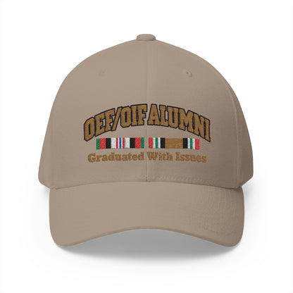 K-Factor Supply Co OEF/OIF Alumni Mk 1 Mod 1 Flex-Fit Cap L/XL / Khaki