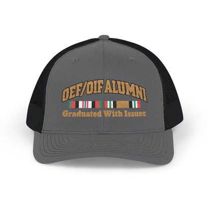 K-Factor Supply Co OEF/OIF Alumni Mk 1 Mod 1 Snapback Cap One size / Charcoal / Black