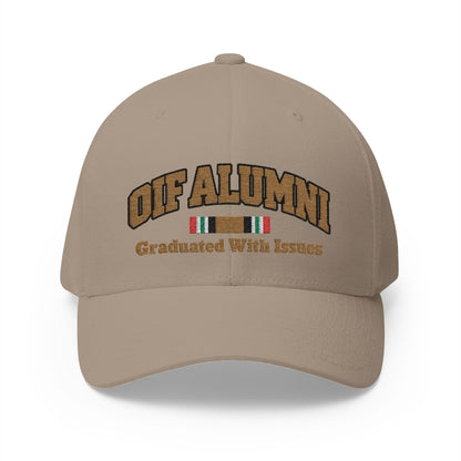 K-Factor Supply Co OIF Alumni Mk 1 Mod 1 Flex-Fit Cap L/XL / Khaki