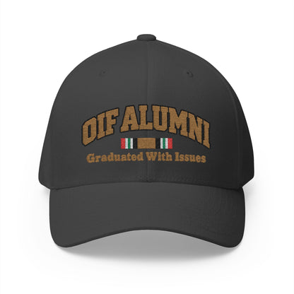 K-Factor Supply Co OIF Alumni Mk 1 Mod 1 Flex-Fit Cap S/M / Dark Grey