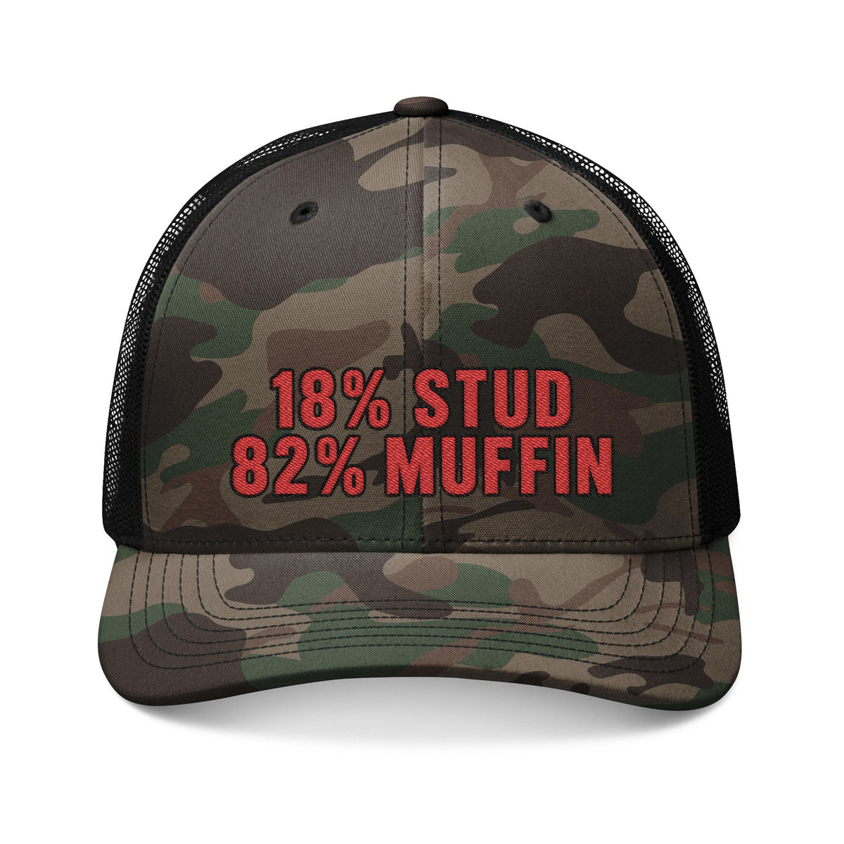 K-Factor Supply Co Stud Muffin Camo Trucker Hat One size / Camo Black