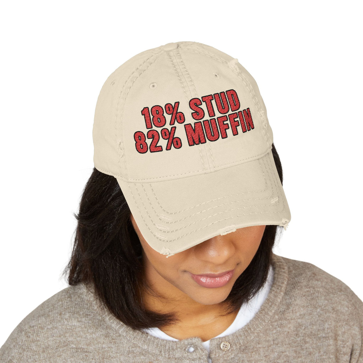 K-Factor Supply Co Stud Muffin Distressed Ball Cap