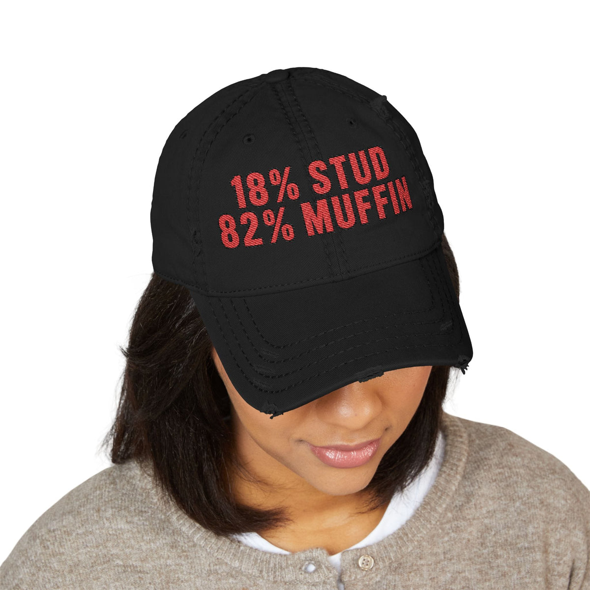 K-Factor Supply Co Stud Muffin Distressed Ball Cap