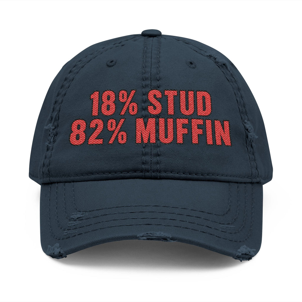 K-Factor Supply Co Stud Muffin Distressed Ball Cap Dark Navy / One size