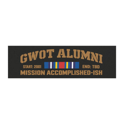 K-Factor Supply Co GWOT Alumni Mk 2 (GWOT-E) Car Magnet 10'' × 3'' / Rectangle / 1 pc