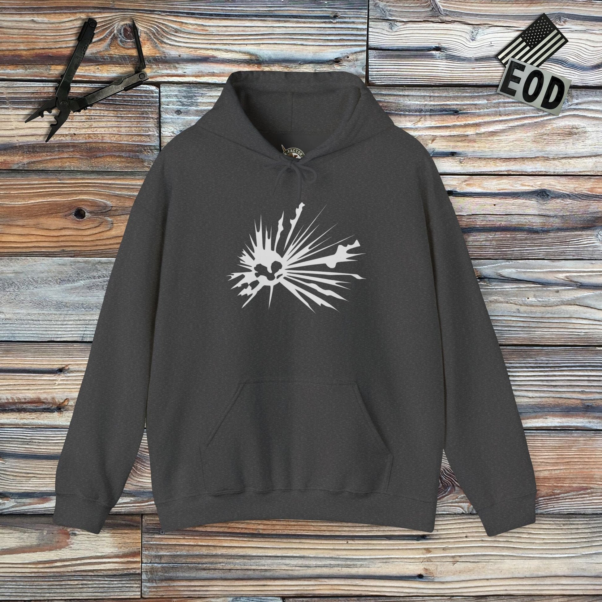 K-Factor Supply Co 1.1 Blast Hoodie Dark Heather / S