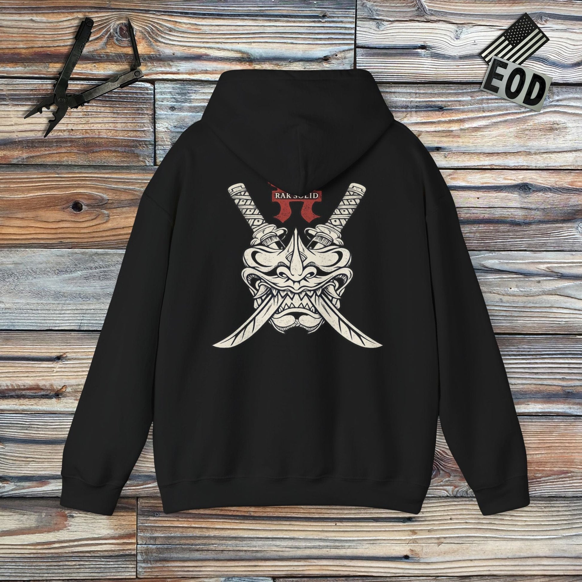 K-Factor Supply Co 21 EN BN Rak Solid Hoodie Black / S