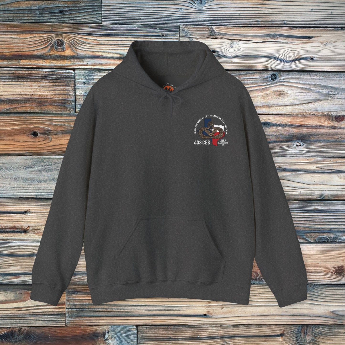 K-Factor Supply Co 433 CES “Prime Beef” Hoodie Dark Heather / S