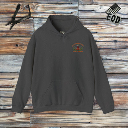 K-Factor Supply Co 452 EOD "Trash Panda” Hoodie Dark Heather / S