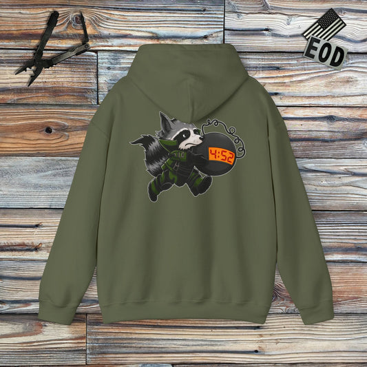 K-Factor Supply Co 452 EOD "Trash Panda” Hoodie Military Green / S